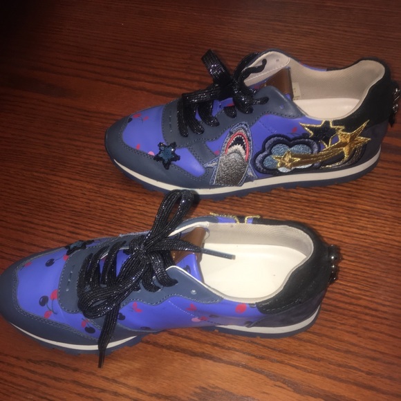 Authentic Coach blue and embellished sneakers - Picture 7 of 8